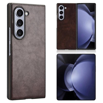 Samsung Galaxy Z Fold6 Gecoate Plastic Hoesje - Bruin