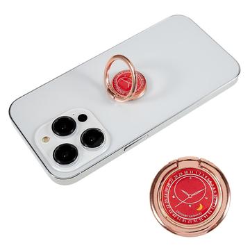 Compass Design Ringhouder voor mobiele telefoon Vingerstandaard Standaard Metalen greephouder - Rood