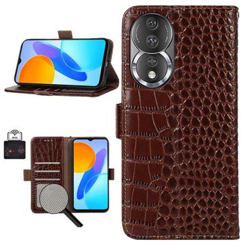 Crocodile Honor 80 Wallet Leren Hoesje met RFID - Bruin