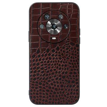 Crocodile Series Honor Magic4 Hybrid Case - Koffie