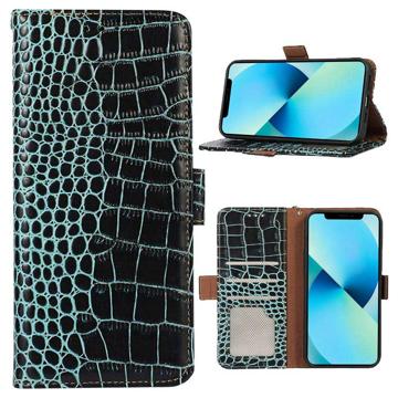 Crocodile Series Nothing Phone (1) Leren Portemonnee Hoesje met RFID - Groen