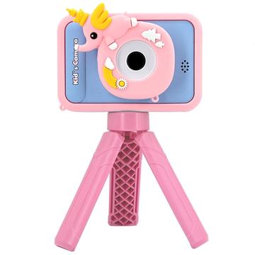 Schattige kindercamera met statief AC10 - Roze