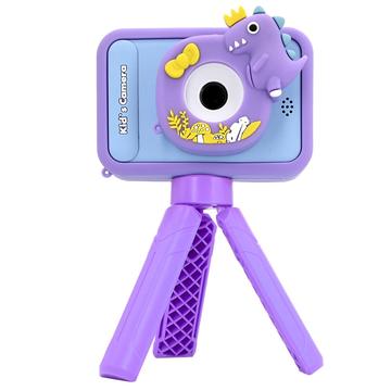 Schattige kindercamera met statief AC10 - Paars