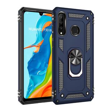 Huawei P30 Lite Defender Series Hybrid Case - Blauw