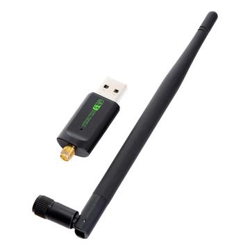 Dual Band USB Draadloze Bluetooth-antenne Dongle - 600 Mbps