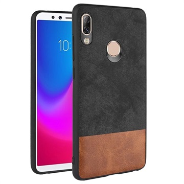 Dual Fashion Lenovo K5 Pro Hybrid Case - Zwart / Bruin