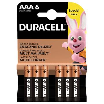 Duracell Basic LR03/AAA batterijen - 6 stuks.