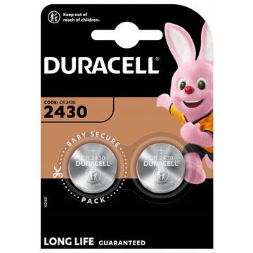 Duracell CR2430 3v Lithium Knoopcelbatterij - 2 stuks