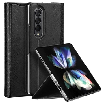 Dux Ducis Bril Samsung Galaxy Z Fold 3 Hoesje Book Case Zwart