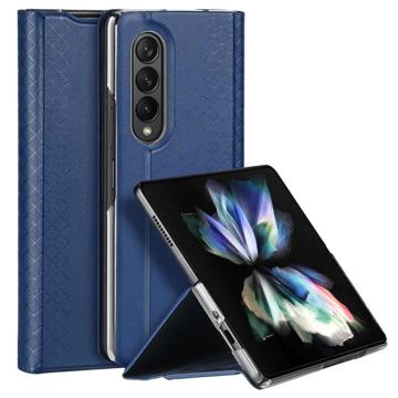 Dux Ducis Bril Samsung Galaxy Z Fold 3 Hoesje Book Case Blauw