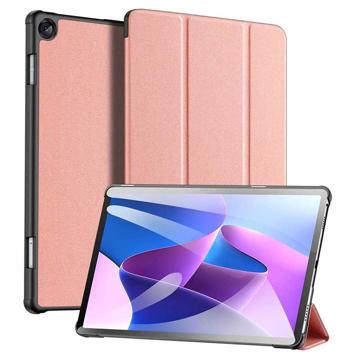 Dux Ducis Domo Lenovo Tab M10 Plus Gen 3 Tri-Fold Folio Hoesje - Roze