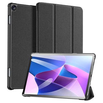 Dux Ducis Domo Lenovo Tab M10 Plus Gen 3 Tri-Fold Folio Hoesje - Zwart