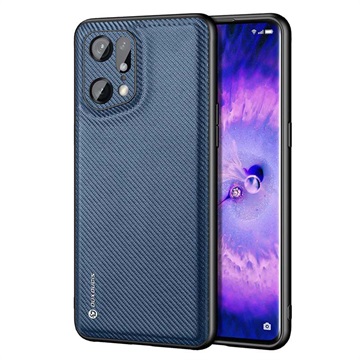 Dux Ducis Fino Series Oppo Find X5 Pro Hybrid Hoesje - Blauw