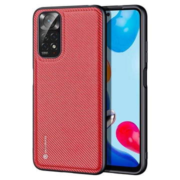 Dux Ducis Fino Series Xiaomi Redmi Note 11/11S Hybrid Case - Rood