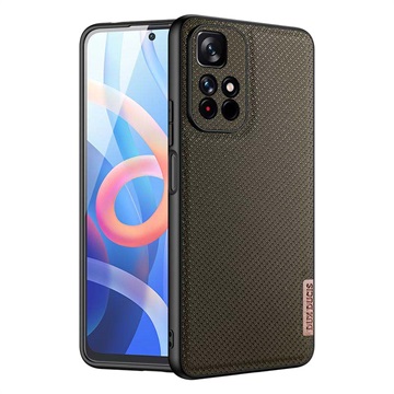 Dux Ducis Fino Xiaomi Redmi Note 11/Poco M4 Pro 5G Hybrid Case - Army Groen