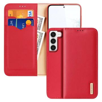 Dux Ducis Hivo Samsung Galaxy S23+ 5G Wallet Leren Hoesje - Rood