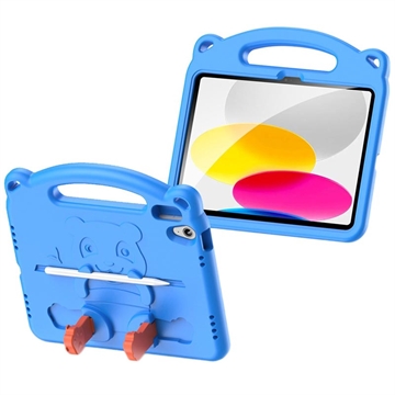 Dux Ducis Panda Apple iPad 10.9 (2022) Kinder Tablethoes Blauw
