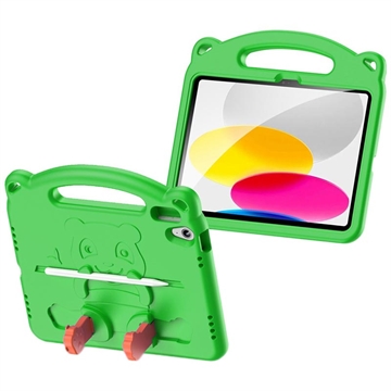 Dux Ducis Panda Apple iPad 10.9 (2022) Kinder Tablethoes Groen