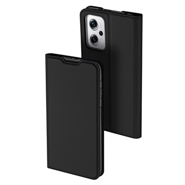 Dux Ducis Skin Pro Xiaomi Redmi Note 11T Pro/11T Pro+ Flip Hoesje - Zwart