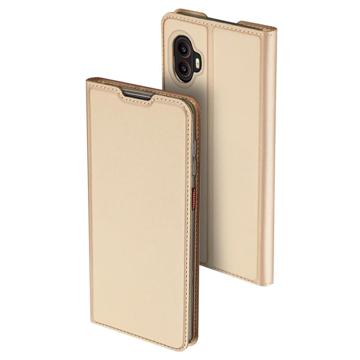 Dux Ducis Skin Pro Samsung Galaxy Xcover 6 Pro Hoesje Wallet Goud