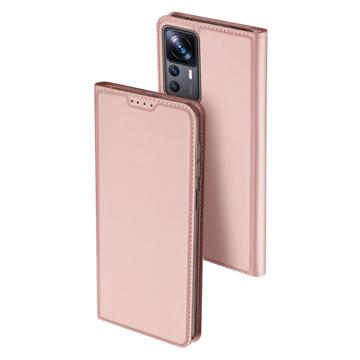 Dux Ducis Skin Pro Xiaomi 12T/12T Pro Flip Hoesje - RosÃ© Goud