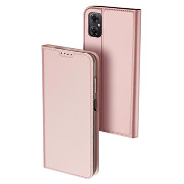 Dux Ducis Skin Pro Xiaomi Poco M4 5G Flip Cover - Roze