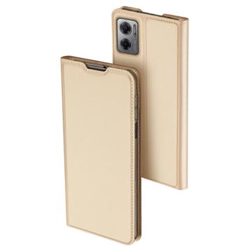 Dux Ducis - Telefoon Hoesje geschikt voor Xiaomi Redmi 10 5G Hoes - Skin Pro Book Case - Goud