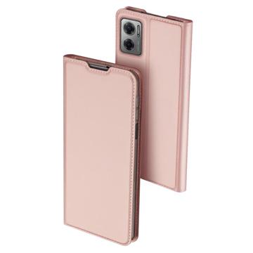 Dux Ducis - Telefoon Hoesje geschikt voor Xiaomi Redmi 10 5G Hoes - Skin Pro Book Case - Rose Goud