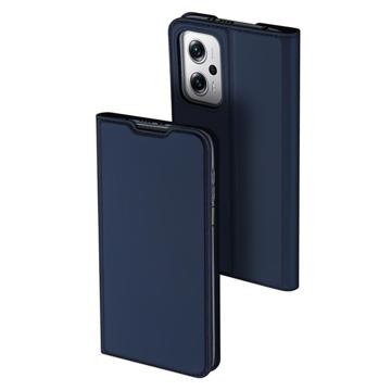 Dux Ducis Skin Pro Xiaomi Redmi Note 11T Pro/11T Pro+ Flip Hoesje - Blauw