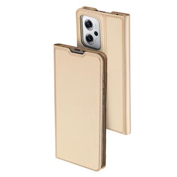 Dux Ducis Skin Pro Xiaomi Redmi Note 11T Pro/11T Pro+ Flip Hoesje - Goud