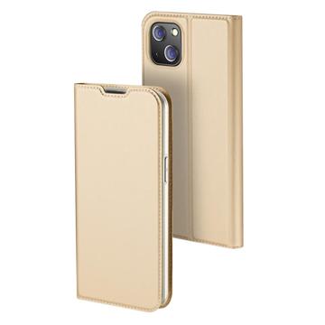 Dux Ducis Skin Pro iPhone 14 Max Flip Hoesje - Goud