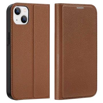 Dux Ducis Skin X2 iPhone 14 Max Flip Hoesje - Bruin