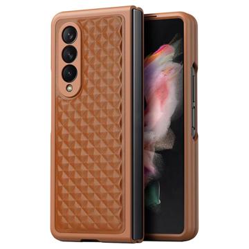 Dux Ducis Venice Samsung Galaxy Z Fold 4 Hoesje Echt Leer Cover Bruin