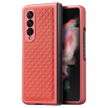 Dux Ducis Venice Samsung Galaxy Z Fold 4 Hoesje Echt Leer Cover Roze