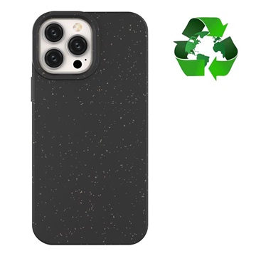 Eco Nature iPhone 13 Pro Max Hybrid Case - Zwart