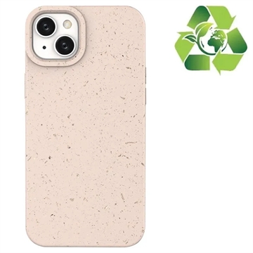 Eco Nature iPhone 14 Hybrid Hoesje - Roze