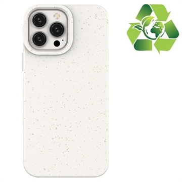 Eco Nature iPhone 14 Pro Hybrid Case - Wit