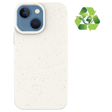 Eco Nature iPhone 13 Mini Hybrid Case - Wit