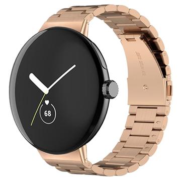 Elegante Google Pixel Watch Roestvrij Stalen Riem - RosÃ© goud