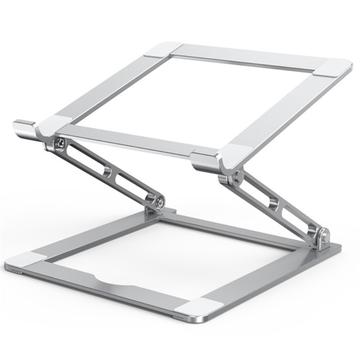 F120 Aluminium Laptop Riser Cooling Stand Opvouwbare Notebook Desktop Beugel - Zilver
