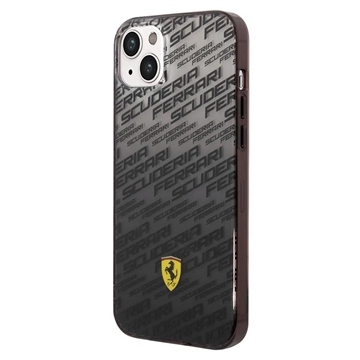 Ferrari Gradient Allover iPhone 14 Hybride Hoesje - Zwart