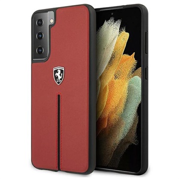 Ferrari Off Track Samsung Galaxy S21 5G Hybrid Case - Rood