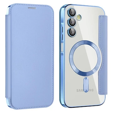 Samsung Galaxy A15 Flip hoesje met kaartsleuf - MagSafe compatibel - Blauw
