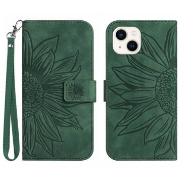 Sunflower Series iPhone 14 Plus Wallet Case - Groen