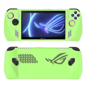 ASUS ROG Ally Handheld Game Console Zachte Silicone Cover Beschermende Hoes - Fluorescerend Groen