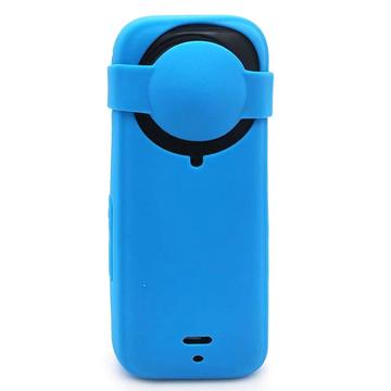 Insta360 X4 actiecamera siliconen hoes beschermhoes tegen vallen - Blauw