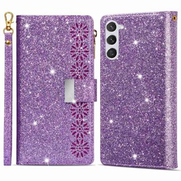 Starlight Series Samsung Galaxy S23 5G Wallet Case - Paars