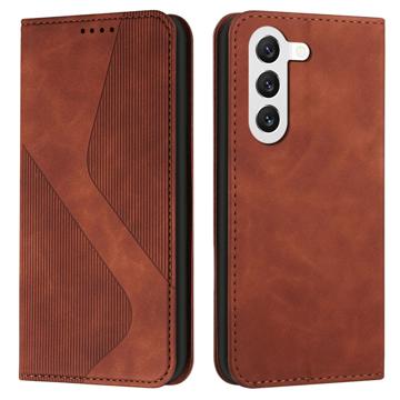 Business Style Samsung Galaxy S23+ 5G Portemonnee Hoesje - Bruin