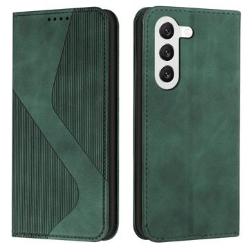 Business Style Samsung Galaxy S23+ 5G Portemonnee Hoesje - Groen