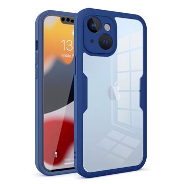 Anti-Shock 360 iPhone 14 Hybrid Hoesje - Blauw